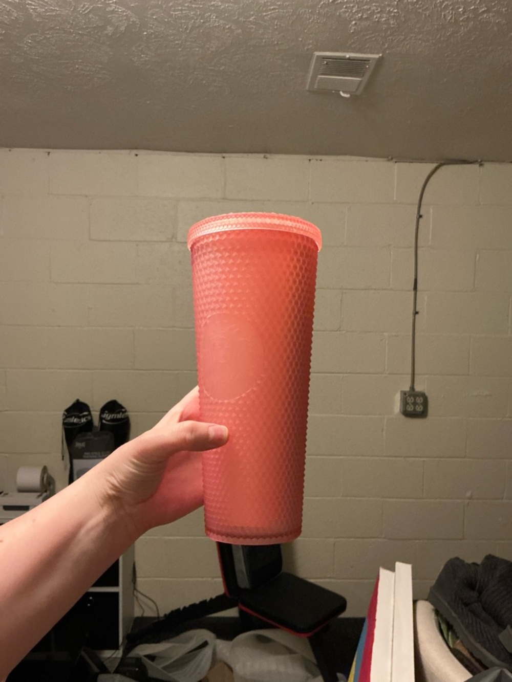 Starbucks Pink Textured Reusable Tumbler
